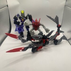 Bionicle Toy Bundle Korgot Protector Of Earth And Jawblade  & Toa Tahu Mistika.